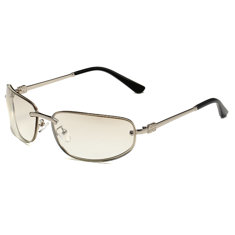 Men's Sunglasses New Millennium Style Y2K Retro Mercury Silver Frameless Fashion Sunglasses Hip Hop Sunglasses_viptrois.com