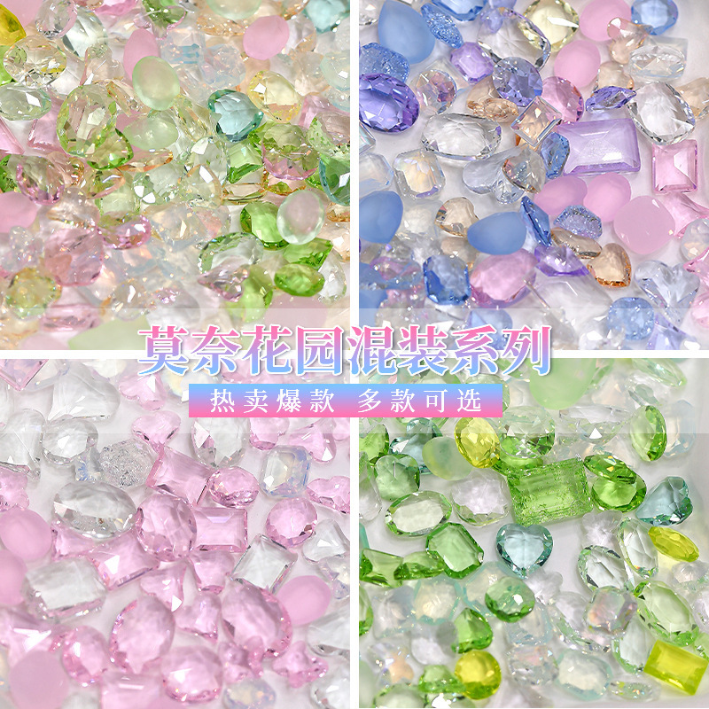 k9 nail drill jewelry mixed flash pointed bottom Diamond transparent color crooked heart water drop long straight square sugar special-shaped nail drill wholesale k9 nail drill jewelry mixed flash pointed bottom Diamond transparent color crooked heart water drop long straight square sugar special-shaped nail drill wholesale