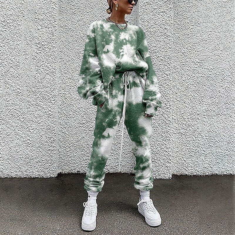 Suit sweater women's 2023 autumn and winter New loose plus size temperament commuter two-piece set women's sports leisure suit Suit sweater women's 2023 autumn and winter New loose plus size temperament commuter two-piece set women's sports leisure suit