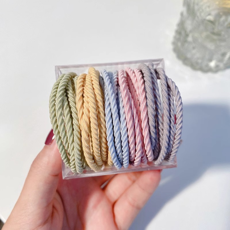 Cuerda para el cabello con cola de caballo alta para mujer 2025 nueva cuerda para el cabello de alta elasticidad y durabilidad para niñas con funda de goma para el cabello