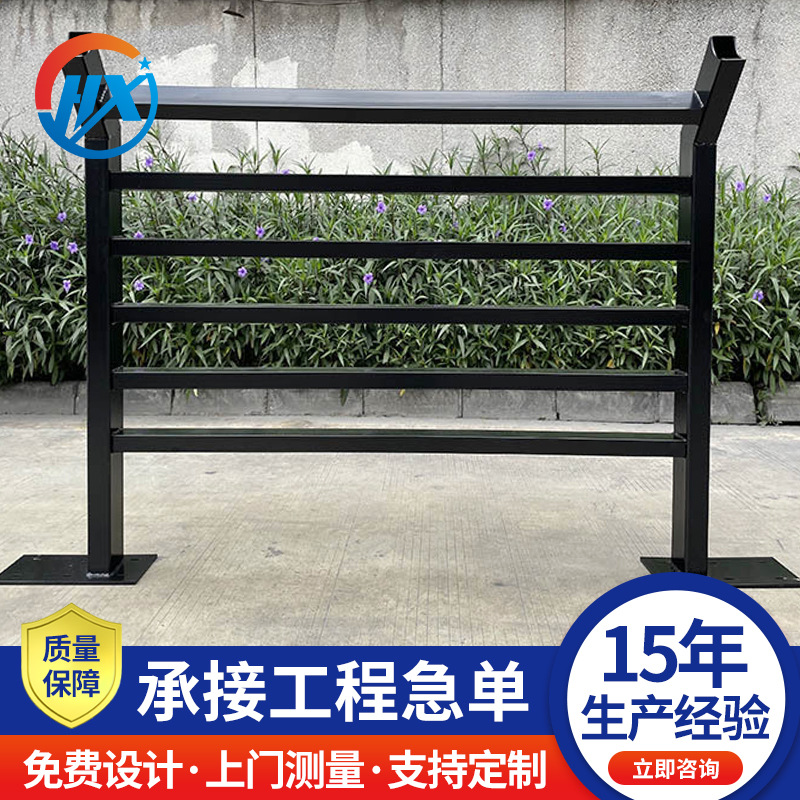 不锈钢河道护栏桥梁高架桥防撞护栏河道景观隔离栏杆人行道护栏