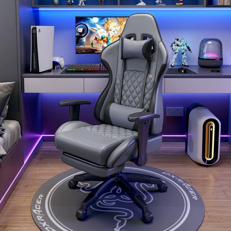 Silla de deportes electrónicos, silla de computadora gamingchair, silla de oficina reclinable, asiento de juego, dormitorio, cómodo, sedentario