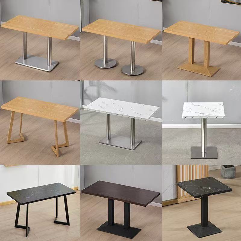 Commercial Fast Food Restaurant Tables, Snack and Milk Tea Shop Dining Tables and Chairs, Dining Hall Breakfast Restaurant Tables and Chairs