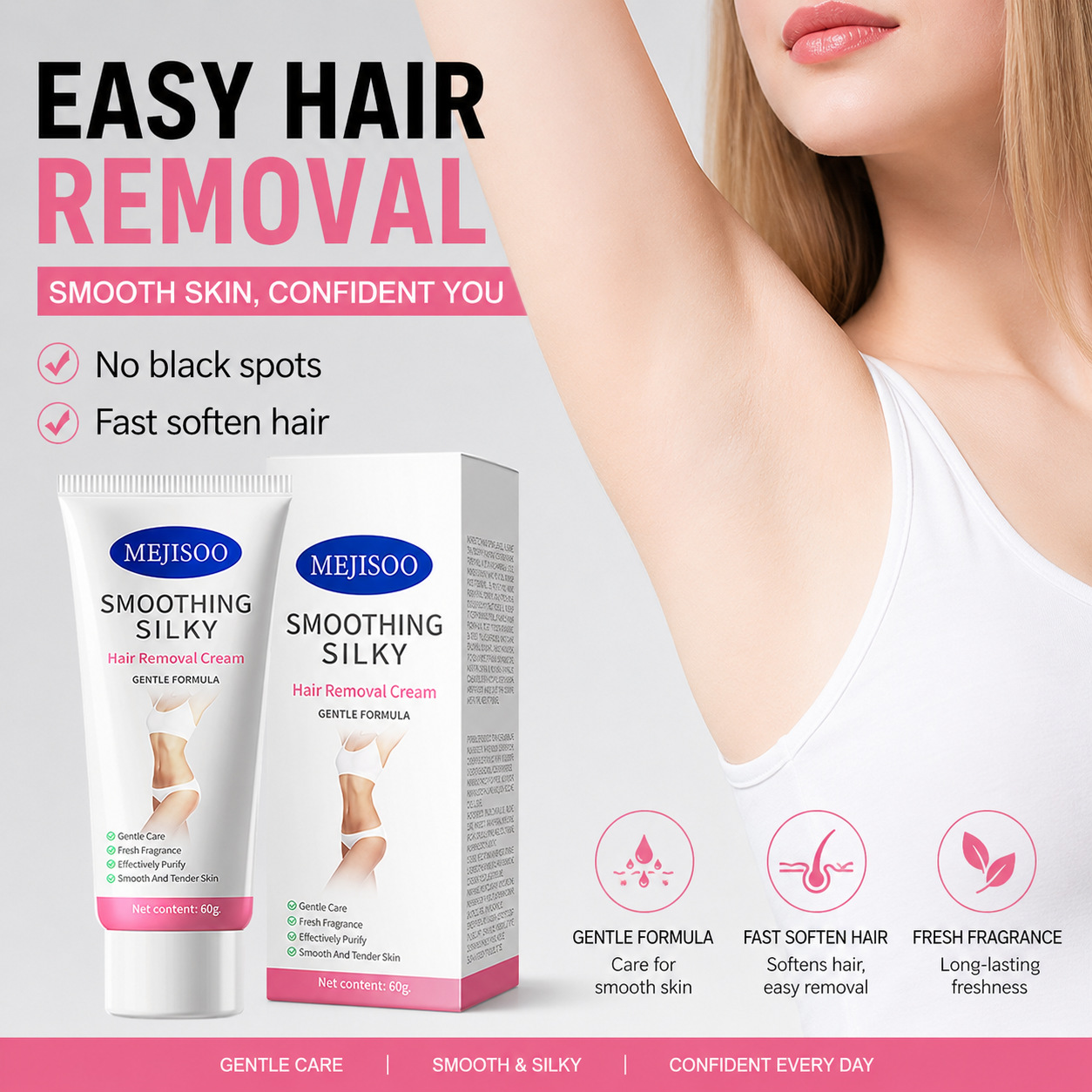 Cross-Border Foreign Trade Hair Removal Cream, Gentle and Non-Irritating Deep Hair Removal Cream