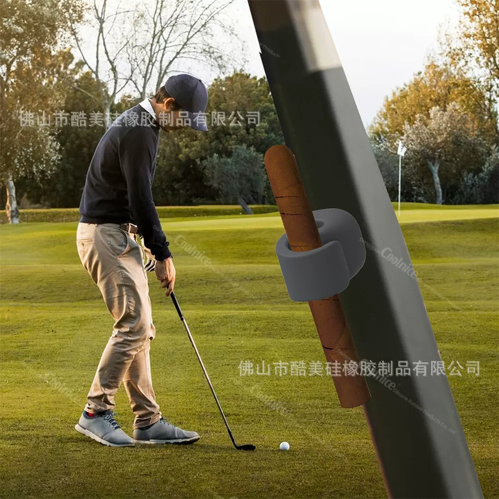 跨境热销硅胶磁吸雪茄支架高尔夫球车铁架磁吸雪茄架雪茄夹子配件