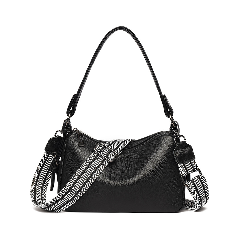 Manufacturer Genuine Leather Women's Bag 2025 New Arrival Commuter Versatile Underarm Shoulder Bag Top Grain Cowhide Simple Handbag Crossbody Bag - Thumbnail 8
