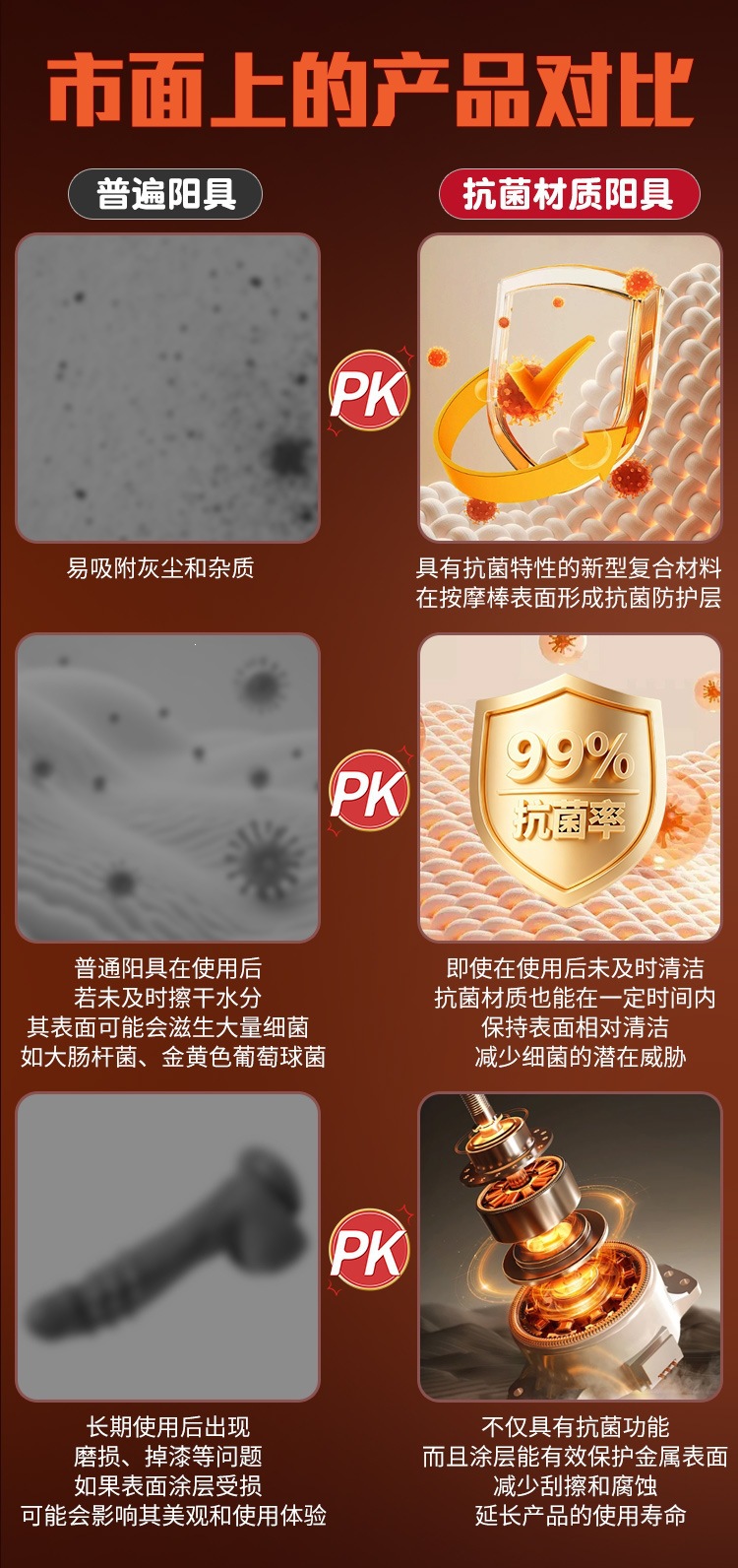 Retractable Swinging Dildo with Smart Heating, Soft Silicone Flesh Simulation, Alien-Shaped Adult Toy — detail image 6