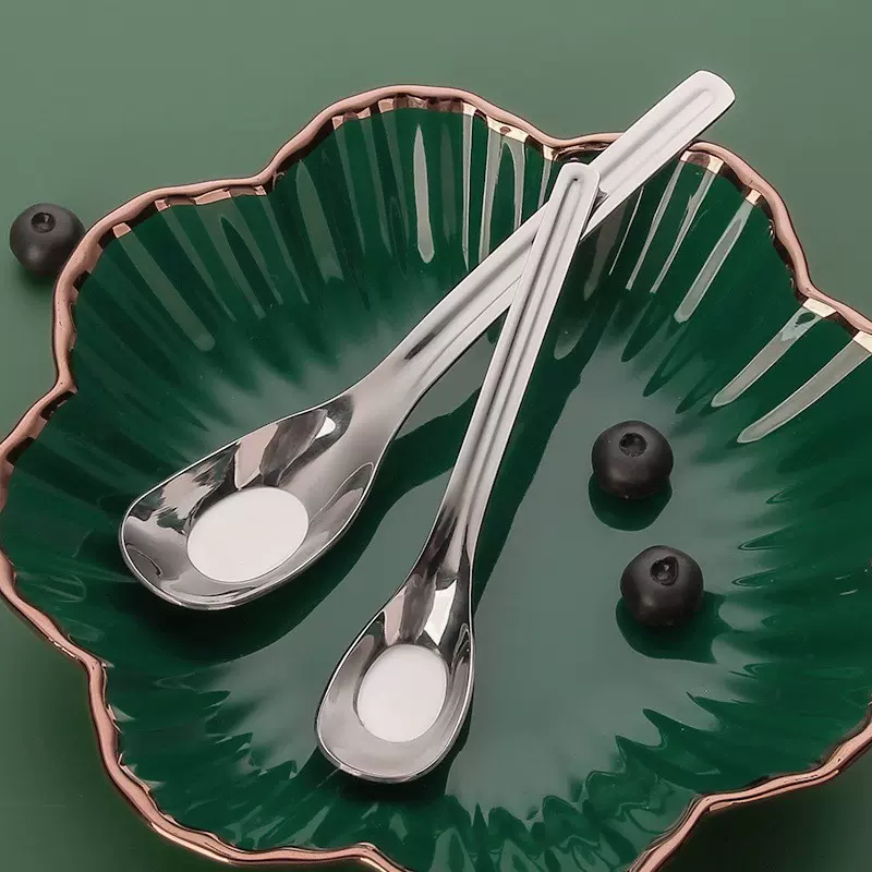 现货批发304不锈钢婴儿米糊勺长柄辅食勺儿童餐具简约防烫元宝勺