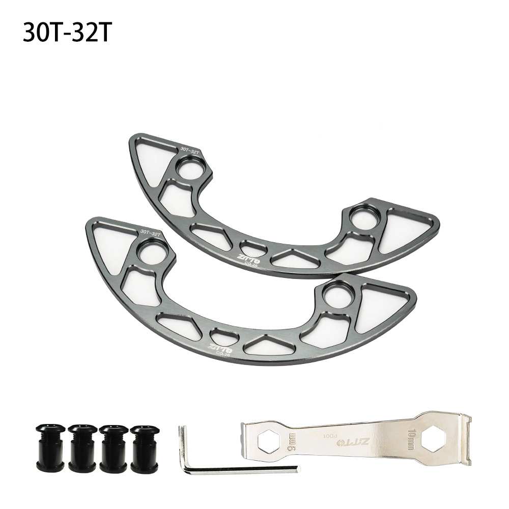 ZTTO Bicicleta de montaña Placa de protección especial para dientes positivos y negativos 104BCD Disco de un solo disco Cubierta de protección de rueda dentada