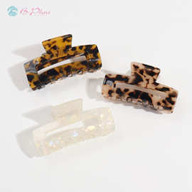 独立包装棕色抓夹收納几何型简约刘海女式爱心韩式发夹厂家