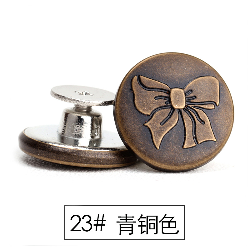 Botón de los pantalones vaqueros botón de la cintura ajustable desmontable modificación de la cintura artefacto redondo hebilla de metal pantalones fijos