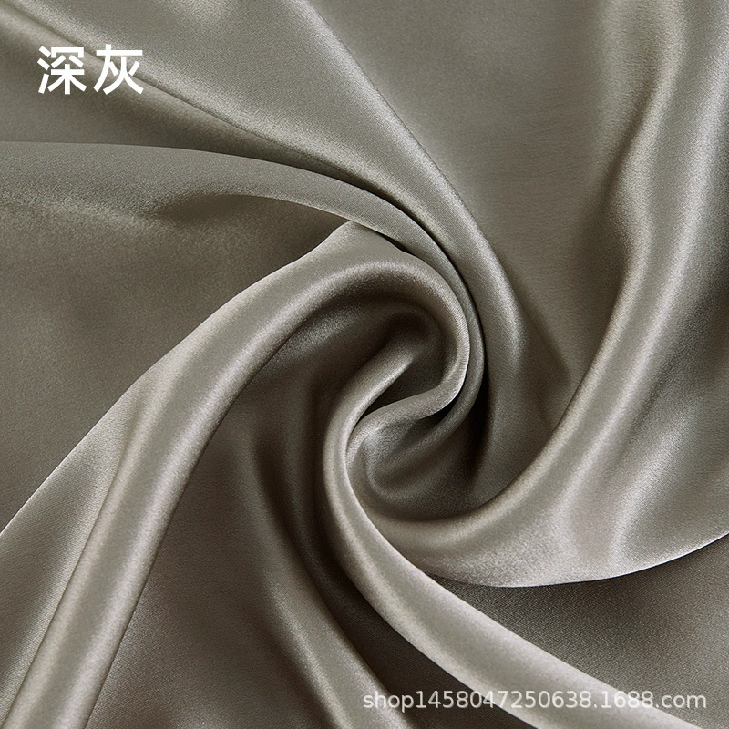 Silk fabric 100% mulberry satin, 114 cm width, 16 momme, plant‑dyed, wholesale multi‑color