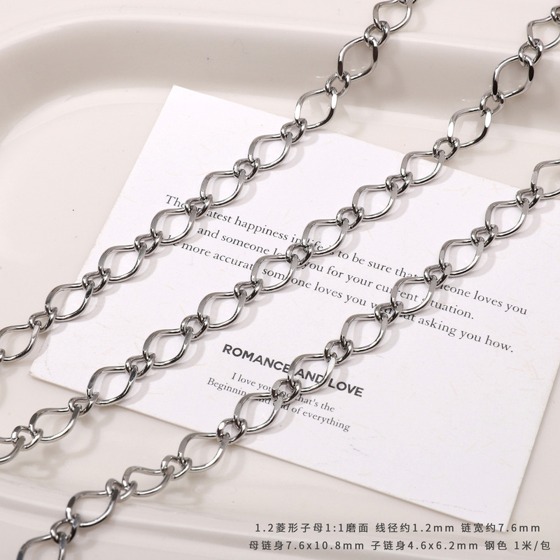 跨境不锈钢O字链螺纹不褪色毛衣链手链diy项链多规格工厂现货直销|undefined