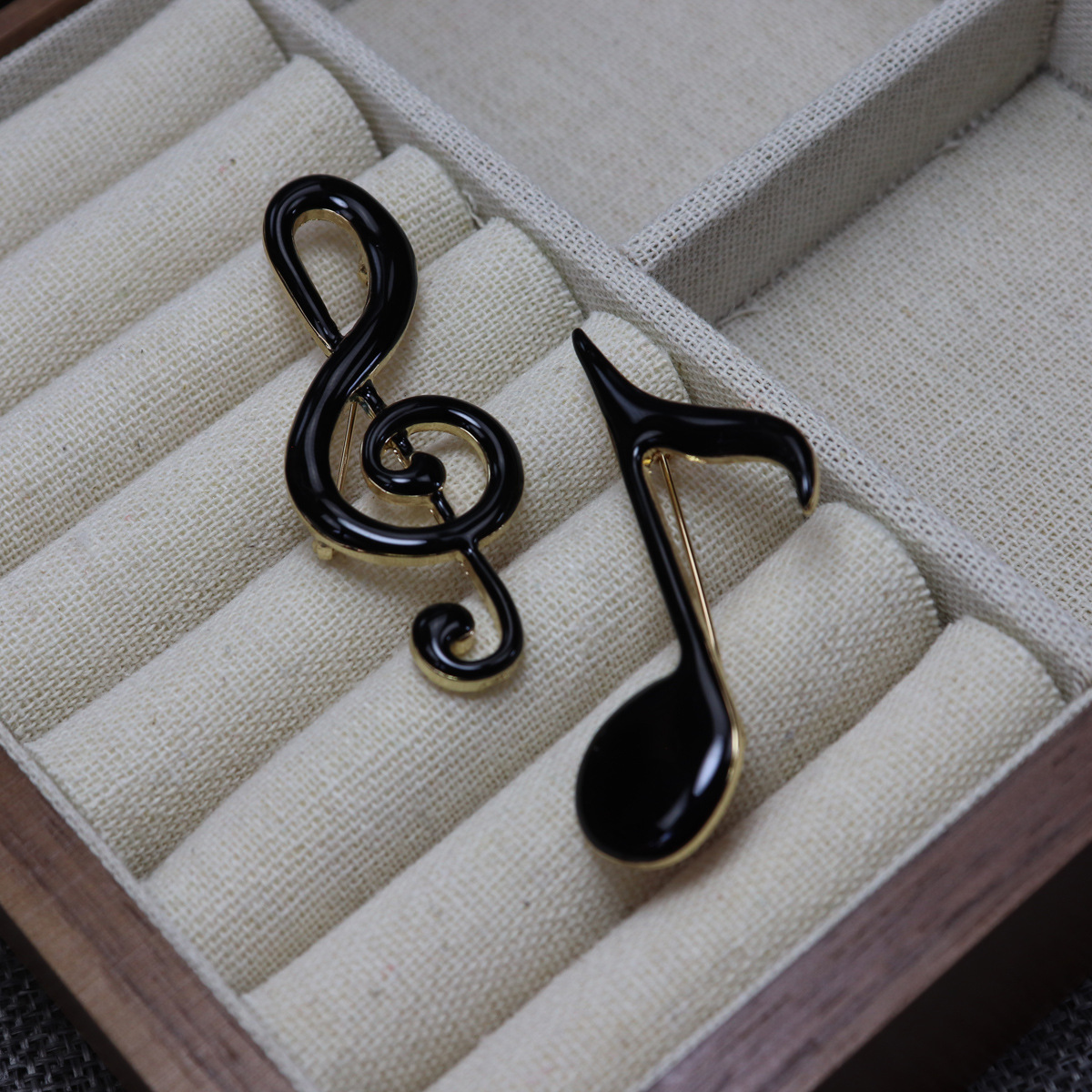 Original Academy Style Multicolor Handmade Enamel Notes Music Student Brooch Corsage Clothing Accessories