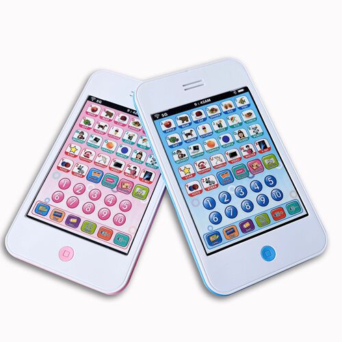 Cross-border Amazon best-selling new children's touch screen large simulated phone English enlightenment early education machine learning toy