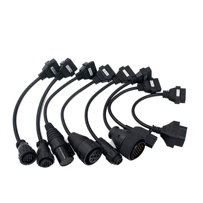 Trucks Cables for 150E Tcs Cdp Obd2 Truck Cable Conversion Cable 8-in-1 Cable