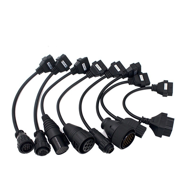 Trucks Cables for 150E Tcs Cdp Obd2 Truck Cable Conversion Cable 8-in-1 Cable