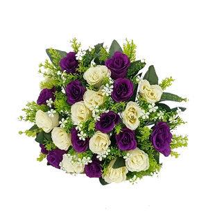 Cross-border hot selling rose wedding wedding set flower arrangement home decoration 24 roses
