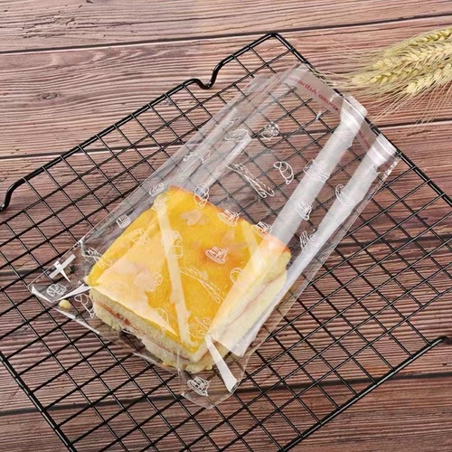 Bread packaging bag self-adhesive donut baked goods cookies biscuits cake toast transparent snack bag ziplock bag