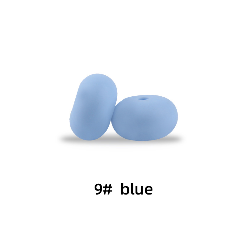 15mm silicona Abacus beads Spacer joyería tesoro molar juguete DIY chupete cadena collar accesorios de la joyería