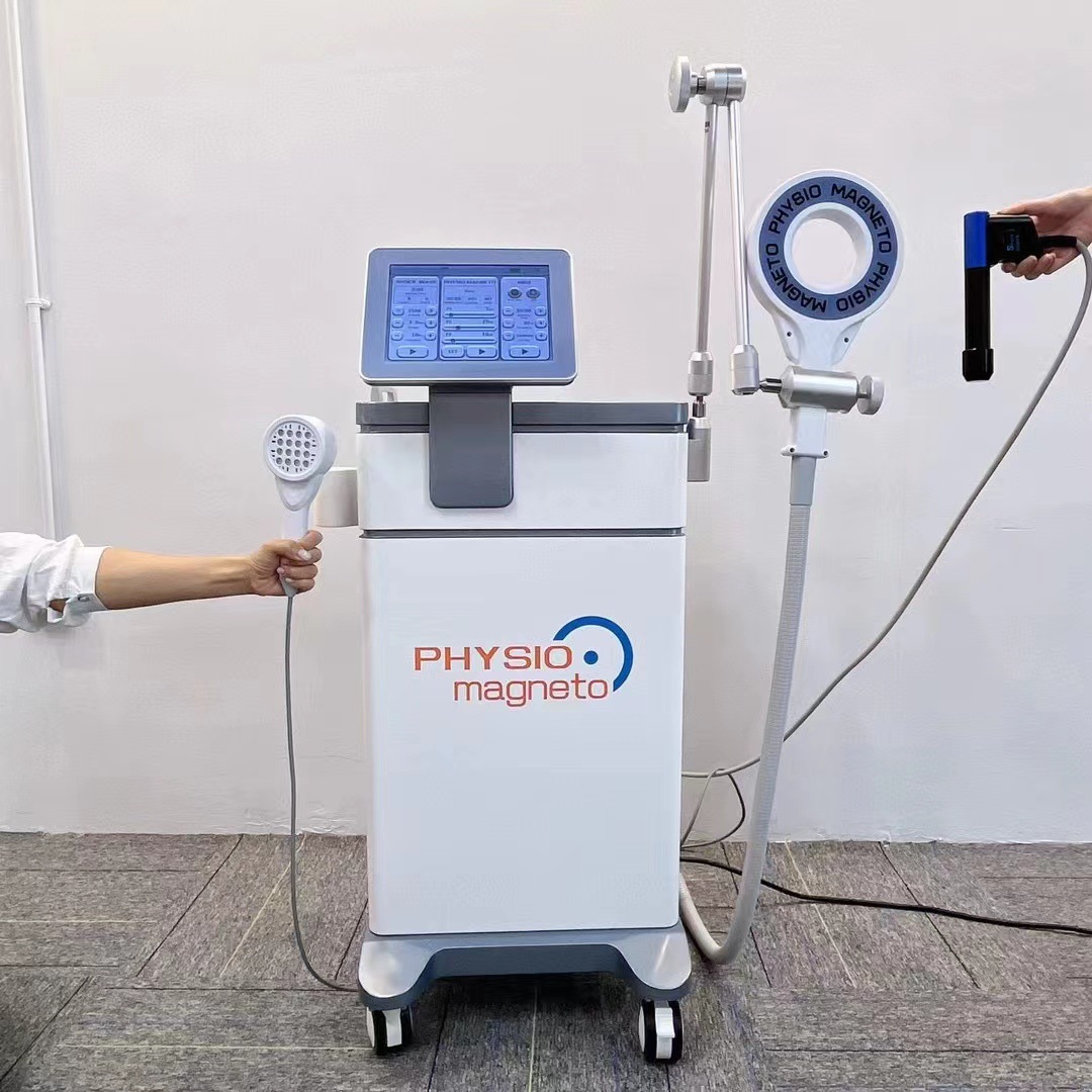 Máquina de Fisioterapia Deportiva con Anillo Magnético, Ondas de Choque para Rehabilitación del Dolor, Dolor Articular, Distensión Muscular Lumbar, Terapia de Luz Infrarroja