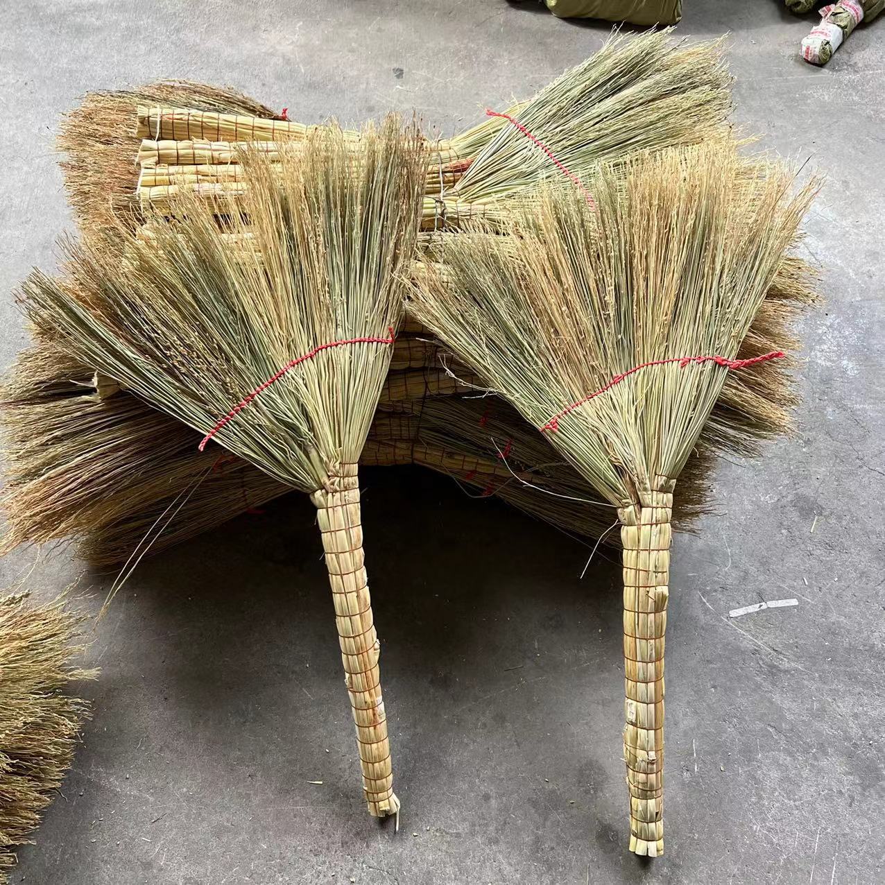 扫把批发高粱漂白懒人笤帚长柄院子扫帚收纳厨房庭院手工工具套装-阿里巴巴