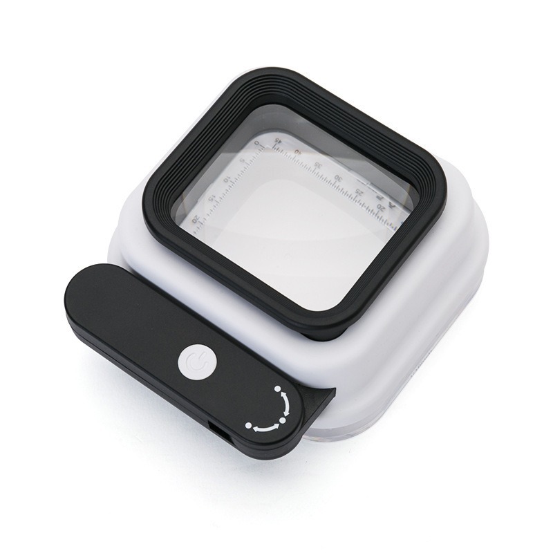 高清高倍手持放大镜带LED灯适用老人阅读看报 维修鉴定专用放大镜