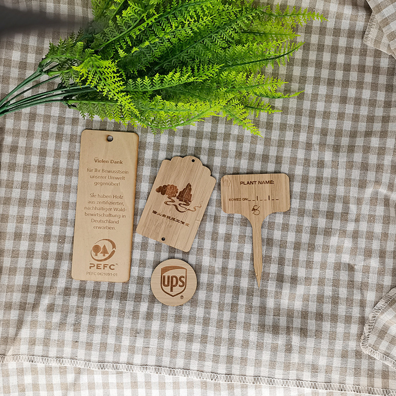 Placa de equipaje de madera, placa de identificación, etiqueta de equipaje, placa de madera, etiqueta de bambú, placa de madera grabada con láser, placa de madera, placa de bambú decorativa