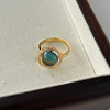 Retro organic one size fashionable small design sophisticated ring, trend of season, on index finger, internet celebrity