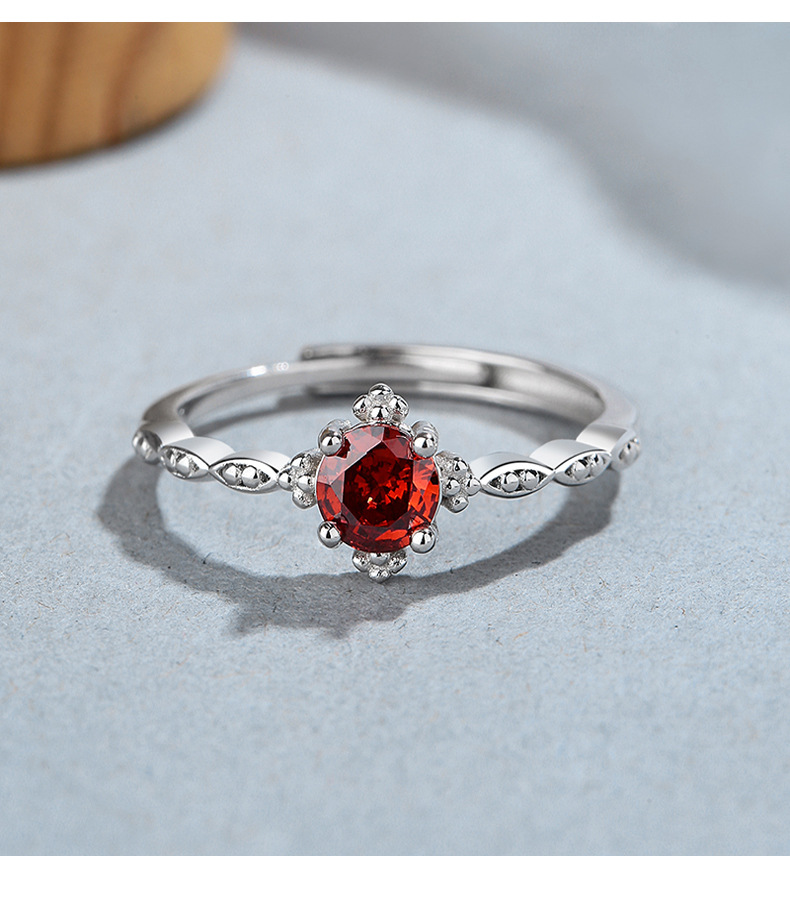2g Weight Zircon Inlay Material Open Rings Classification Adjustable Ring Size 1 Piece Quantity Daily Occasion 925 Sterling Silver Material Round Pattern All Seasons Season Women's Gender Polishing, Plating, Inlay Design Simple Style Style 925 Sterling Silver Zircon Round Open Rings 925 Sterling Silver Rings