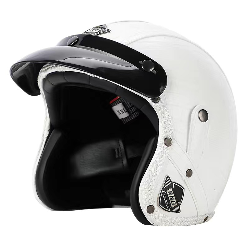 [Personalización] Casco retro transfronterizo personalizado casco de motocicleta de crucero casco de coche eléctrico cuatro estaciones unisex