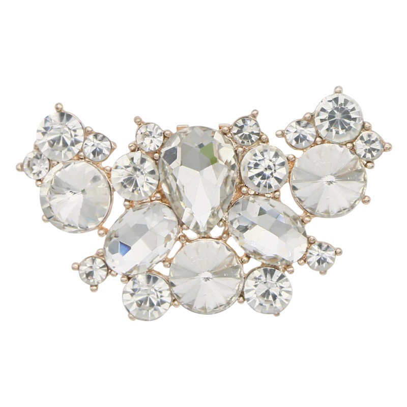 Zapatos de cuero de las mujeres transfronterizas zapatos de tacón alto accesorios zapato de aleación de flores accesorios de zapatos hebilla de zapato extraíble decoraciones zapatos de boda clip de zapato