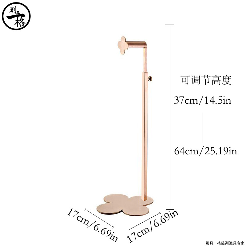 Матовый розовый Золотой Клевер