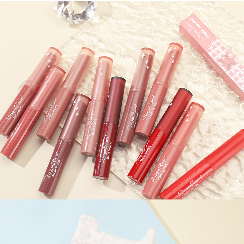 Lipstick, Solid Color Pattern Elegant Style Lipstick Solid Color Plastic Lipstick