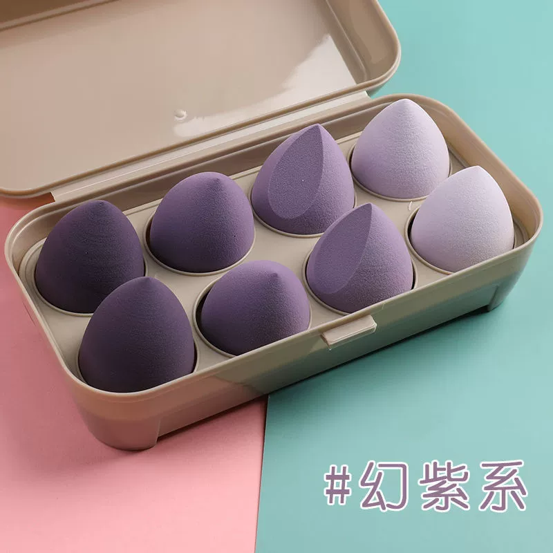 Набор спонжей Beauty Egg, спонжи-осьминог на воздушной подушке в форме тыквы для влажного и сухого применения, наборы 4/8 шт.