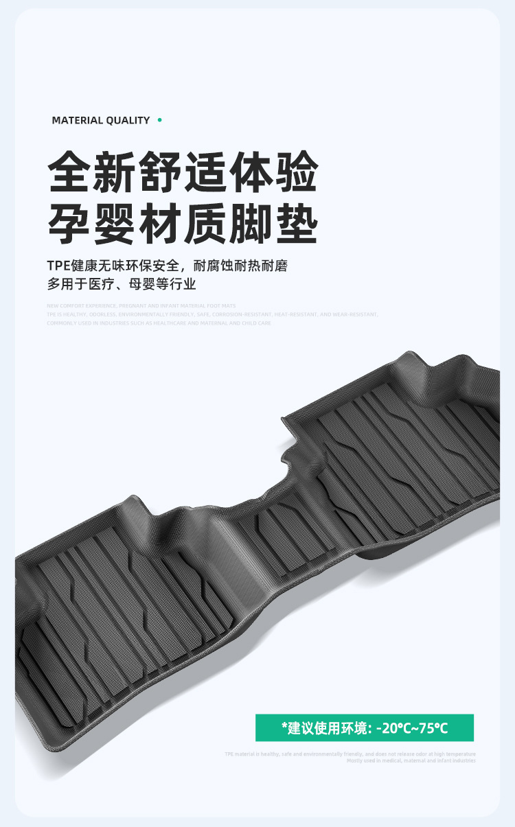 Suitable for 24 Buick Envision S Car Floor Mats, Fully Environmentally Friendly Tpe Floor Mats, Trunk Mats, Seat Back Mats