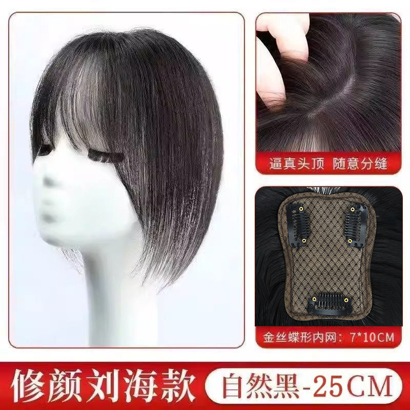 에코네트 하의/모발이식과 비슷 [내추럴블랙] 앞머리스타일 - 인트라넷 7*10cm