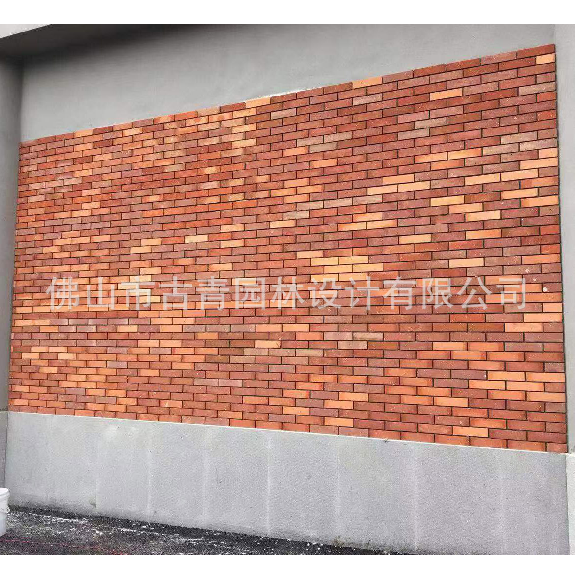 仿古建筑 古建材料 烧制 复古小红砖 清水红砖片 红砖片 艺术砖片