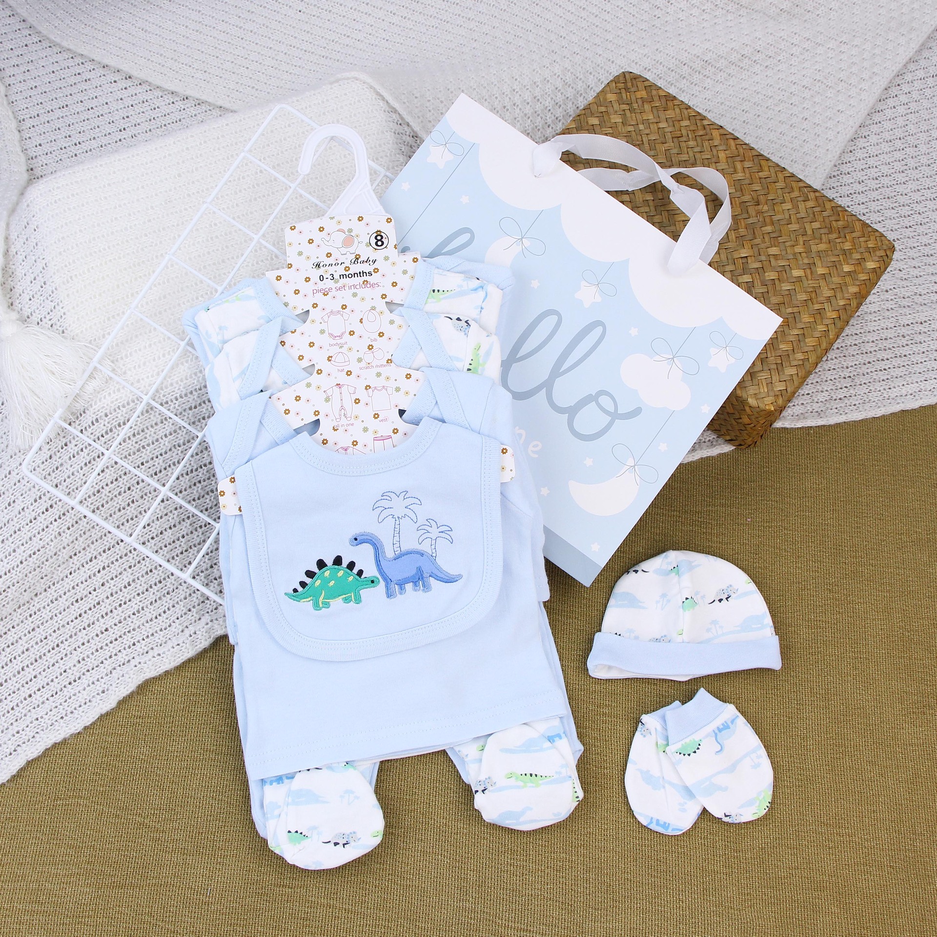 Caja de regalo de recién nacidos, ropa de escalada unida, ropa de algodón, ropa de bebé de luna llena, ropa de bebé para hombres y mujeres image 28
