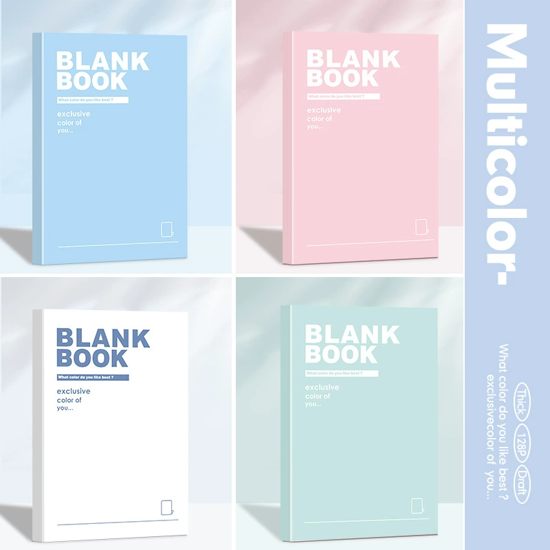 Notebook for Elementary Students, 128 Pages, A5/B5 Options, Thick Paper, Pastel Covers