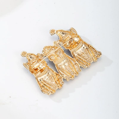 brooch, alloy enamel with rhinestones, Yaxa sancaqları