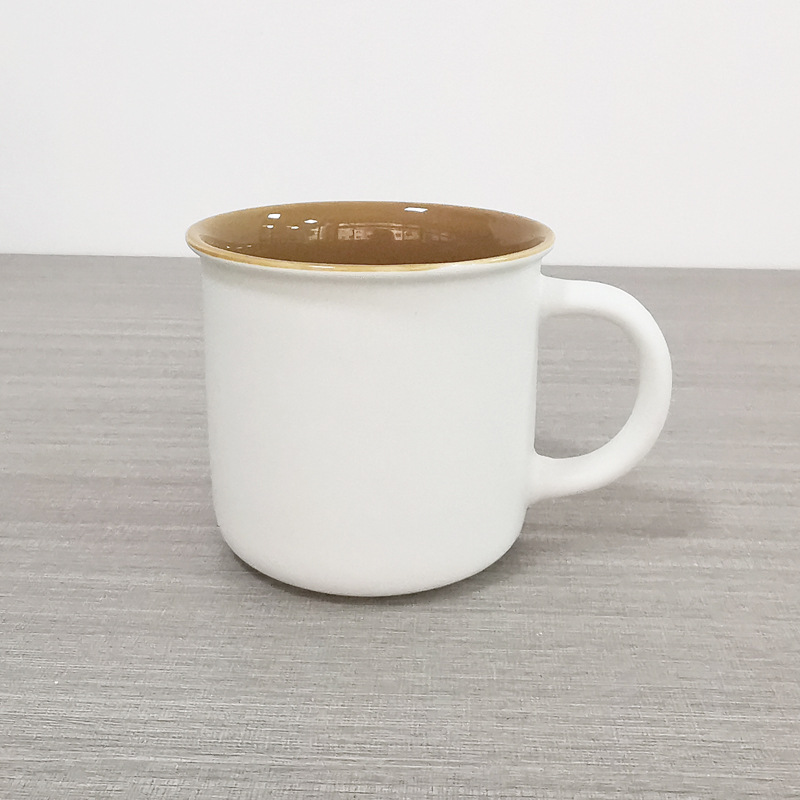 Taza de agua de procesamiento de lotes pequeños tazas de cerámica LOGO taza de agua taza de marca blanca taza de cerámica taza de café