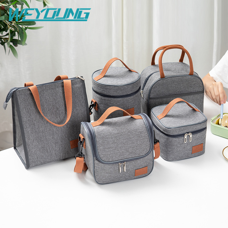 Korean style portable insulated bag for work lunch bag hot-selling insulated bag aluminum foil thickened lunch lunch bag fresh picnic bag