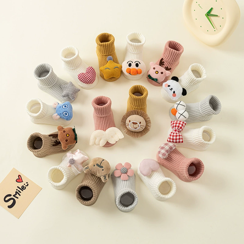 Children's autumn non-slip cartoon socks for new born