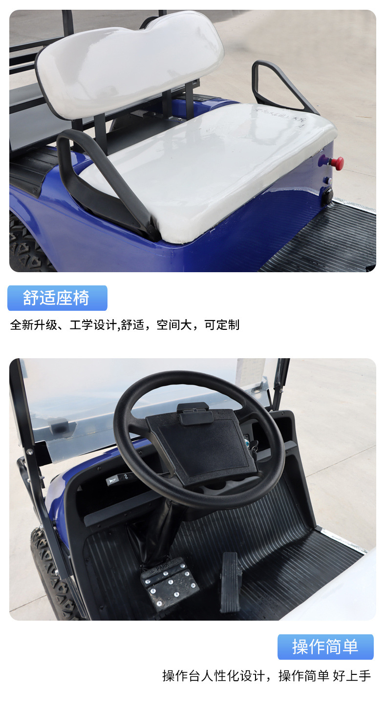 Dewu Junheng Electric Sightseeing Car, Golf Cart, Real Estate Viewing Reception Vehicle, Off-Road Shuttle Bus, Community Golf Cart