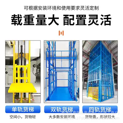 Small electric lift, rail-type Avtomobil fırlanan platformaları
