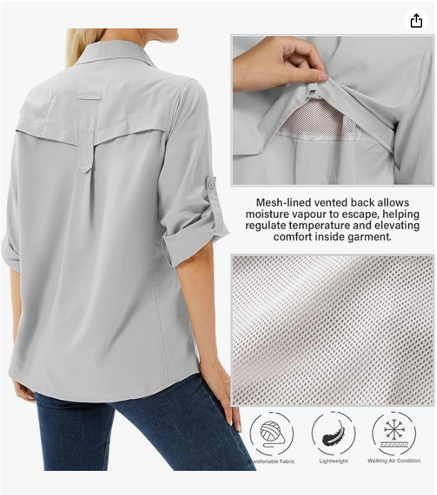 Women's Quick Drying Breathable Stretch Shirt Uv Protective Top_voghion.com