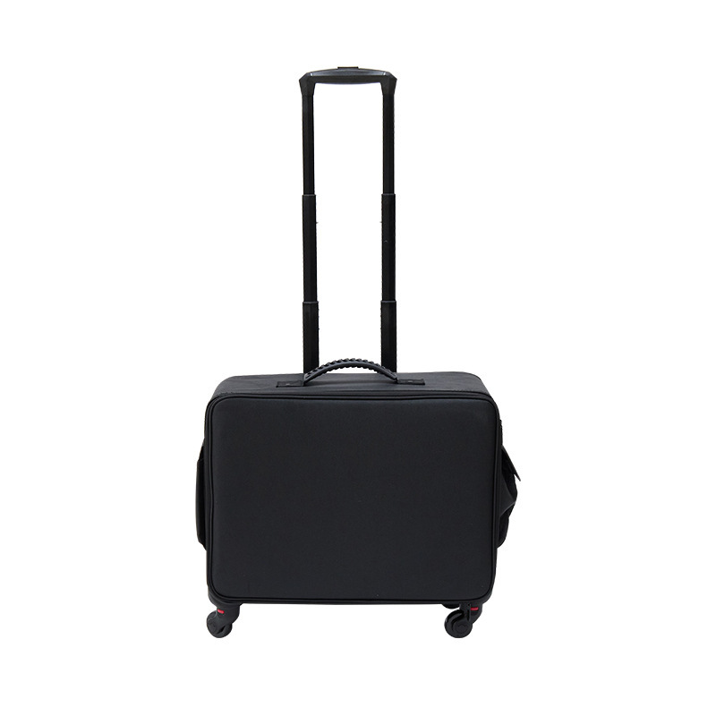 Caja de maquillaje de varilla de tracción, caja de herramientas de maquillaje multifuncional, caja de almacenamiento especial para bordado de uñas, impermeable