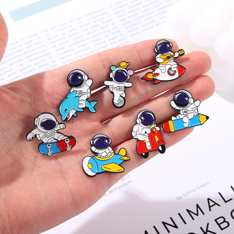 Stoving Varnish Design Cartoon Style Style Cartoon Style Pin Geometric Alloy Stoving Varnish No Inlaid Unisex Brooches