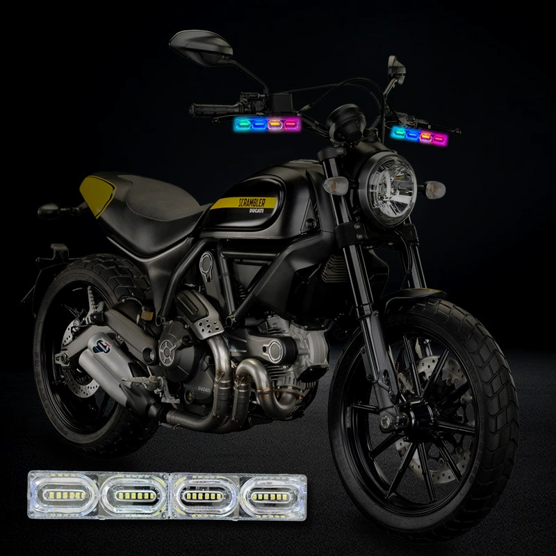 Заводские светодиодные лампы DC12V/24VLED24, красные и синие мигалки, сигнальные огни для грузовика/мотоцикла
